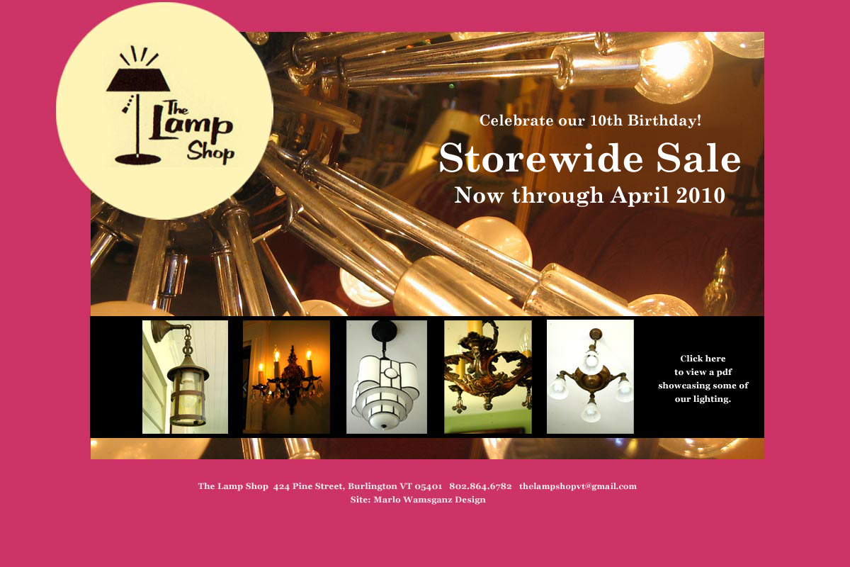 The Lamp Shop in Burlington Vermont